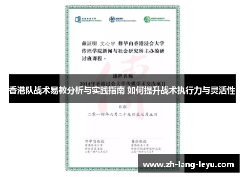 香港队战术易教分析与实践指南 如何提升战术执行力与灵活性